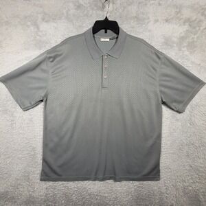 Burma Bibas Mens XL Gray Polo Shirt Short Sleeve Casual Golf